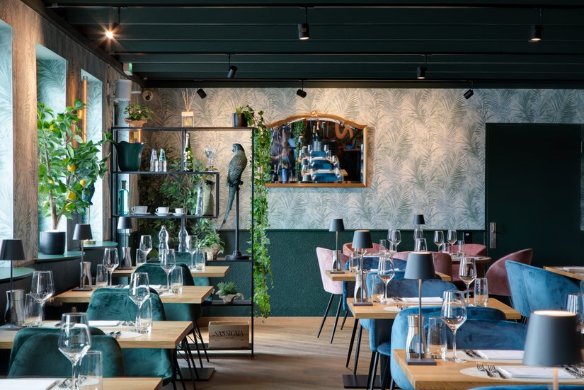 A breath of fresh air for the entire restaurant: Managing Director Marco Thommen developed a unique overall concept for the restaurant portofino in Basel.